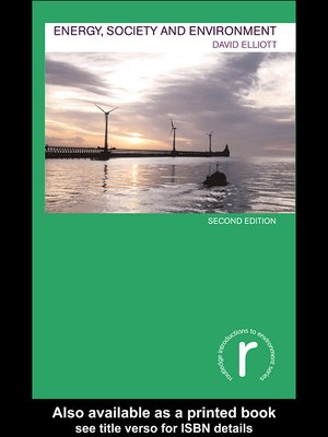 cover image of Energy, Society and Environment
